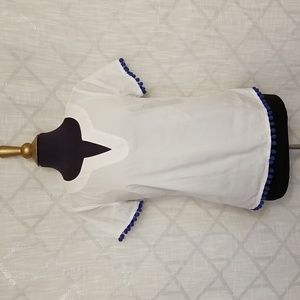 Talbots Top Popover Womens Size Small White